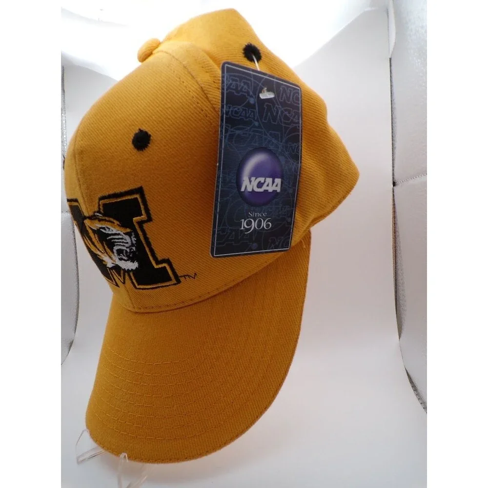 Missouri Tigers Gold Baseball Cap M Logo Men's Hat One Size